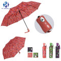 Fashion Lady Folding Umbrella with Printing/New Promotion Outdoor Umbrella